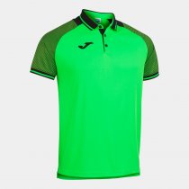 JOMA ESSENTIAL II POLO FLUOR ZÖLD-BLACK S/S